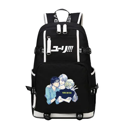 3 Хит, аниме, YURI on ICE Victor COS, цветной рюкзак с принтом, Mochila, Женский Школьный рюкзак, рюкзак для ноутбука, брезентовые рюкзаки для девочек-подростков - Цвет: 3