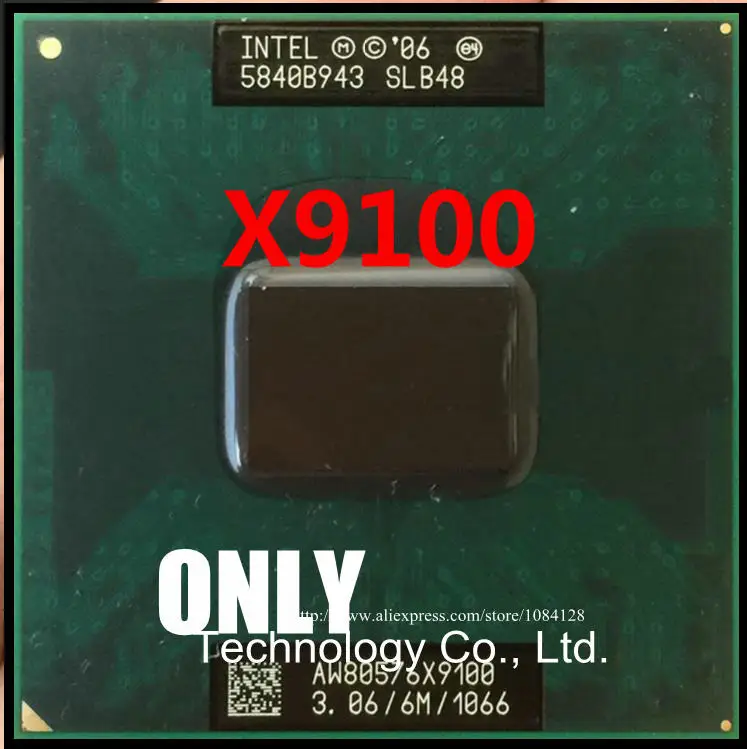Ноутбук процессор X9100 процессор 3,06/6 M/1066 SLB48 новая оригинальная официальная версия PGA