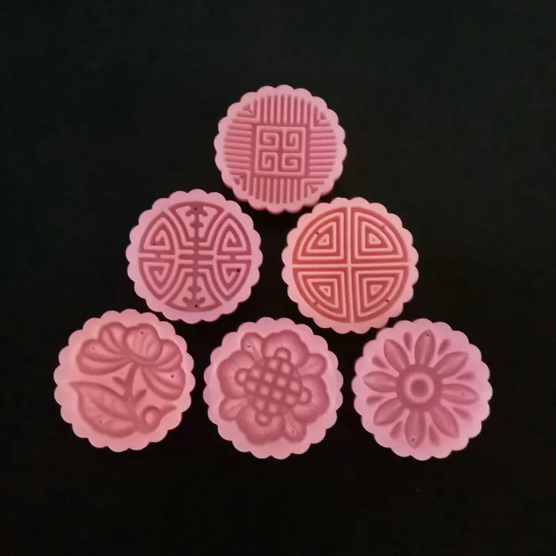 50 г цветок Mooncake плесень Ручной пресс пластиковый Плунжер резак помадка печенья
