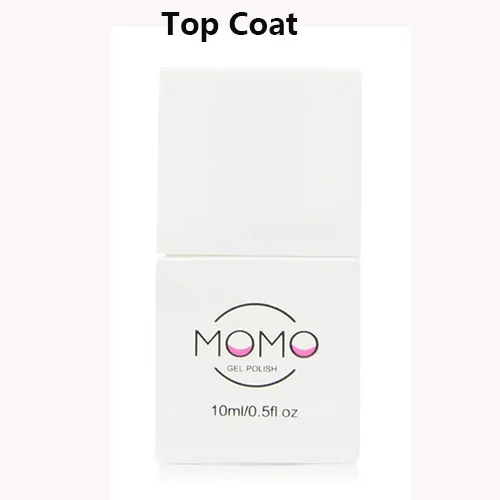 UV Top Coat MOMO 10 мл длительное Замачивание УФ-гель для ногтей Чистый гель лак Vernis Полупостоянный праймер Led гель Лаки - Цвет: UV Top Coat