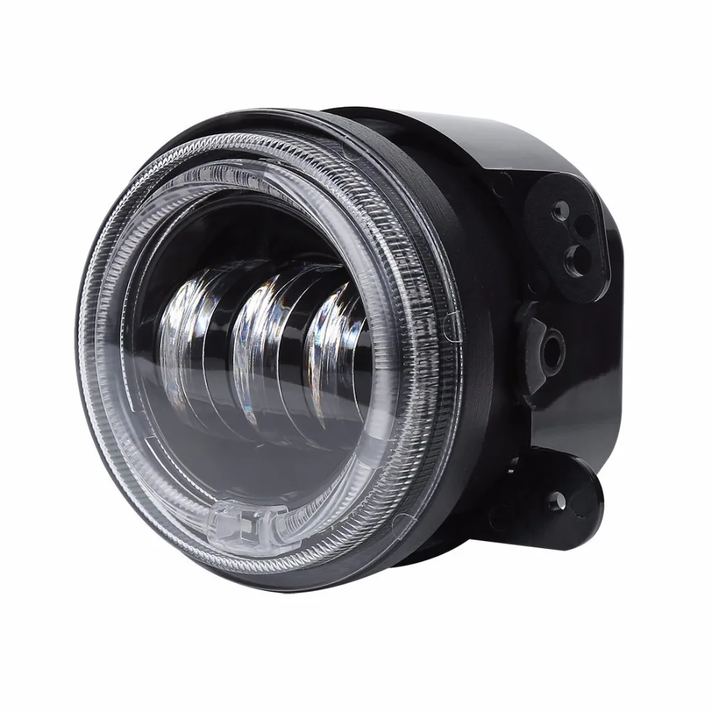 Светодиодные фары и противотуманные 2x7 дюймов + 4 дюйма Halo RGB DRL для jeep Wrangler JK