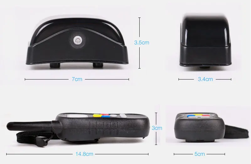 Водонепроницаемый цифровой ошейник для дрессировки собак с пультом и ЖК