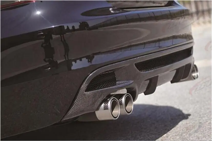 Карбон волокно задний бампер спойлер для автомобильных фар диффузор тканевые
