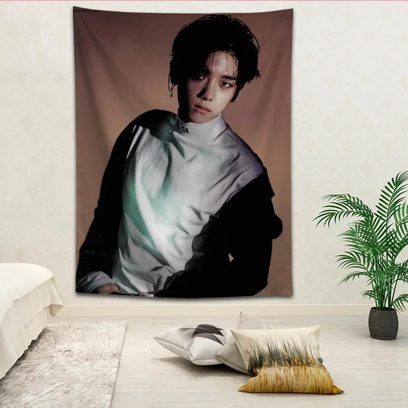 EXO BAEK HYUN гобелены для гостиной спальни настенный гобелен Ретро Декор дома Йога