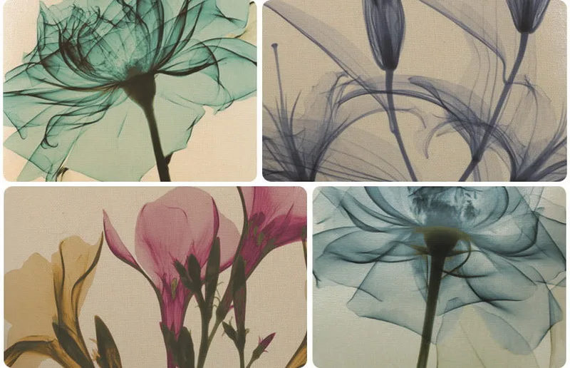 Хлопковая креативная наволочка с ручной росписью в итальянском стиле цветами