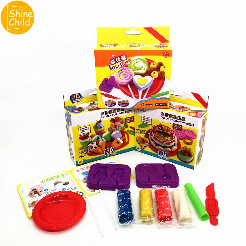 DIY Fimo playтесто моделирование мороженого торт конфеты модель слизи набор форм