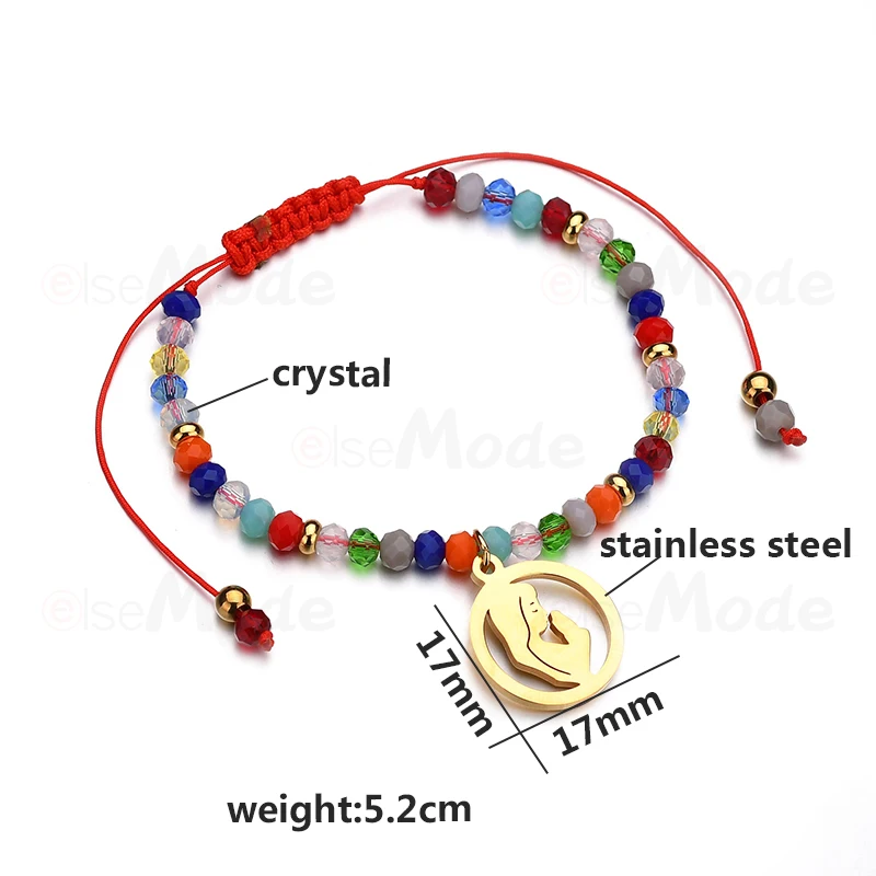 ELSEMODE Boho Библия молитва христианская ручная работа плетеная искусственная