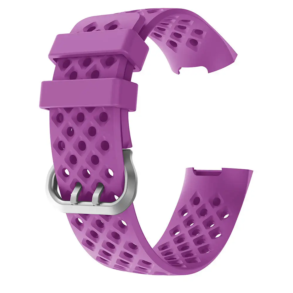 Ремешок силиконовый для часов Fitbit Charge 4 сменный спортивный браслет резиновый 3 |