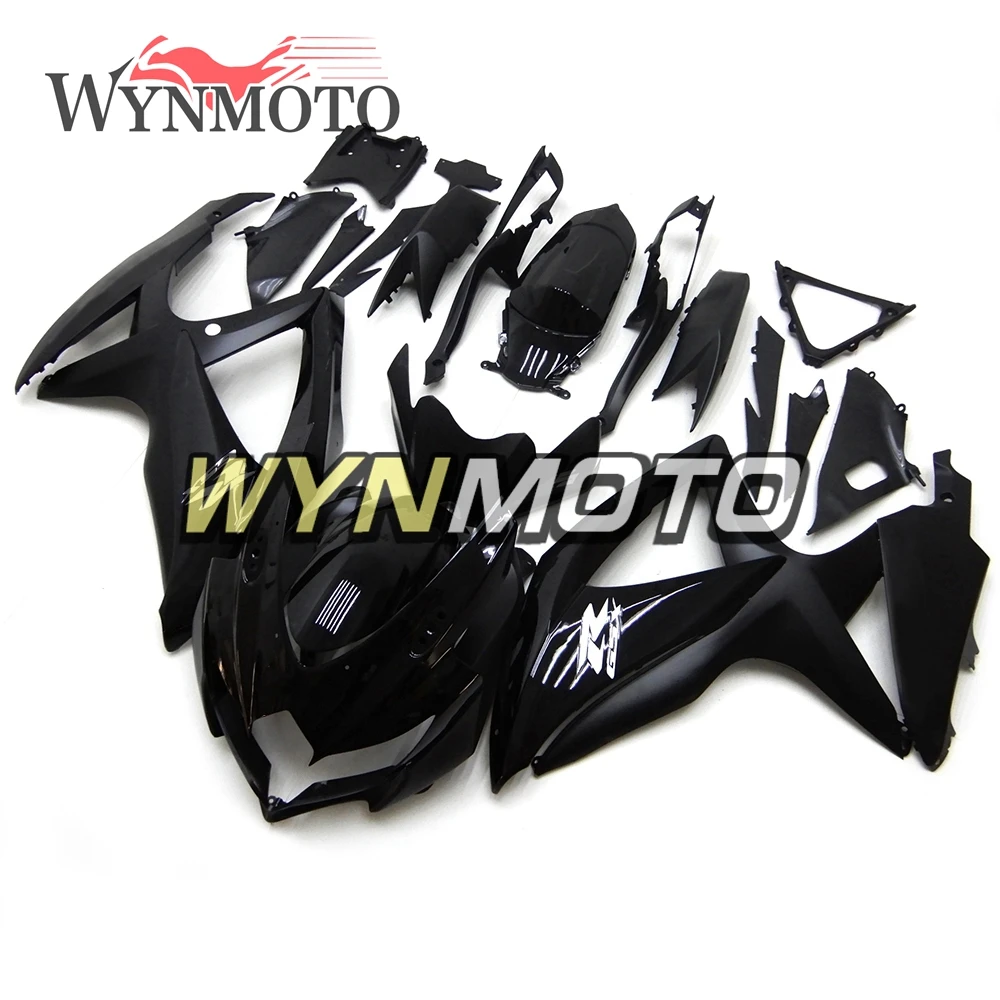 

Gloss Pure Black ABS Injection Complete Fairing Kit For Suzuki GSXR600 GSXR750 K8 2008 2009 2010 Fairings Bodywork Motorbike New