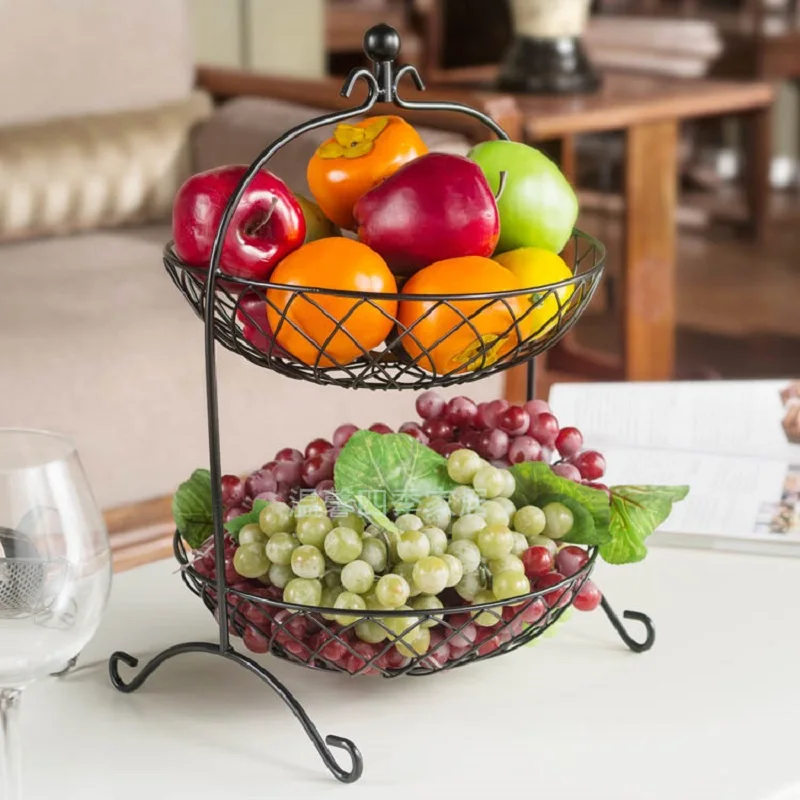 Корзина для фруктов Bandeja кухонный стеллаж хранения горшки металлическая