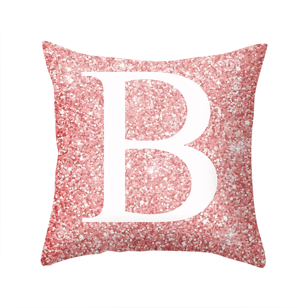 pink 45x45cm Современные Простые Декоративные наволочки, принт, наволочки из полиэстера, наволочки для дома, вечерние, для отеля, текстиль, 45 см* 45 см - Цвет: pink 45x45cm