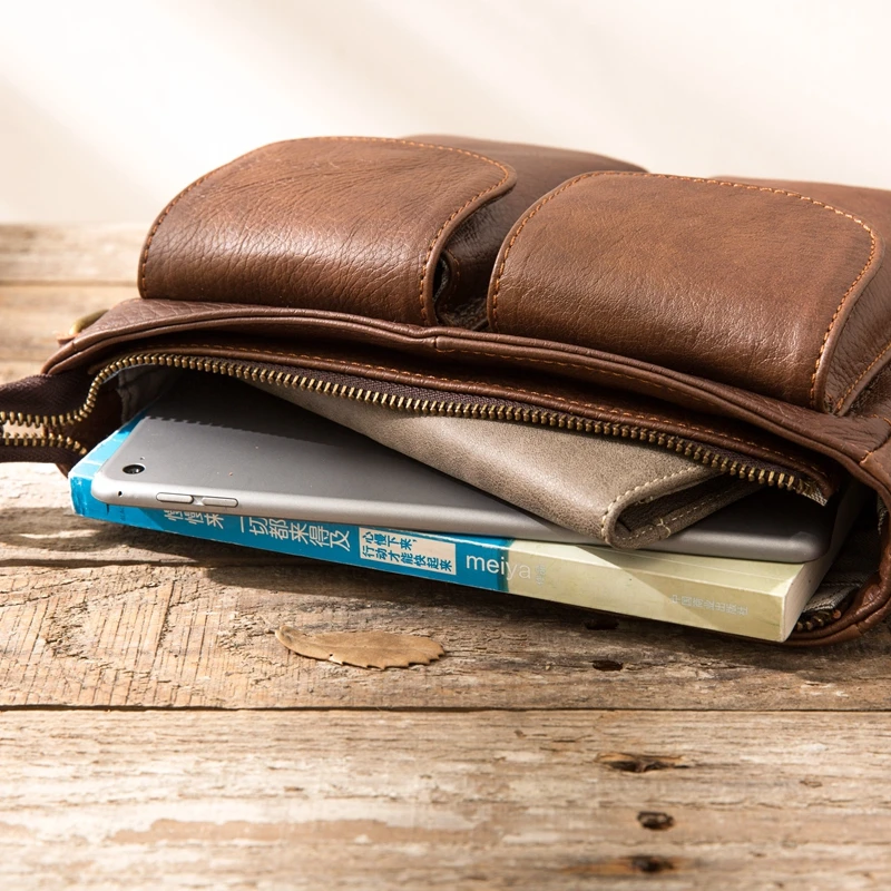 AETOO оригинал Ретро стиль мужская кожаная сумка ручная Воловья кожа на плечо Скип