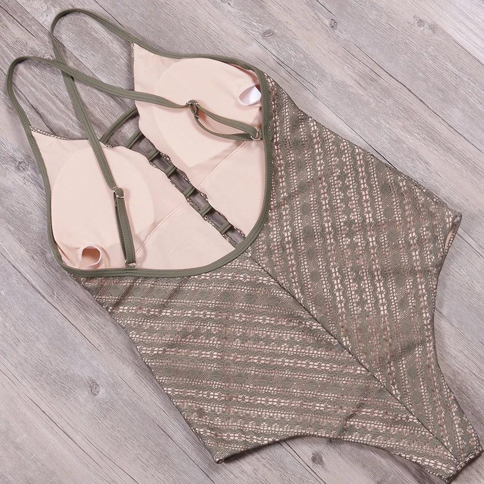 Женский купальник на шнуровке Biseafairy купальный костюм с монокини пляжная одежда