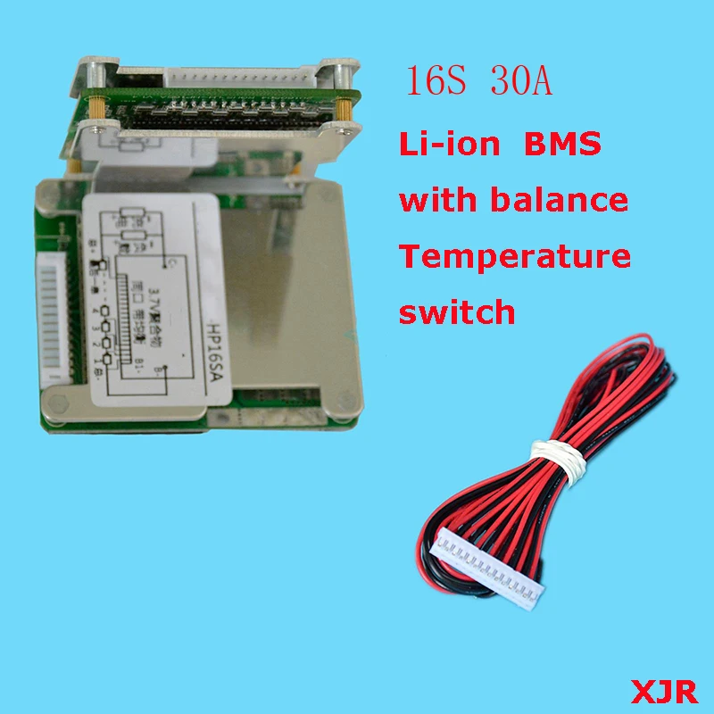 Защитная плата для литий полимерных аккумуляторов 16S 30A lipo BMS/PCM/PCB 16 упаковок