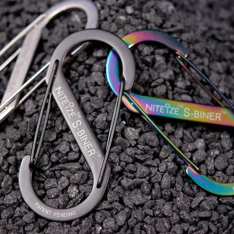 Niteize stainless steel 8 word buckle key chain multi-function quick hook classic product edc easy to use | Спорт и развлечения