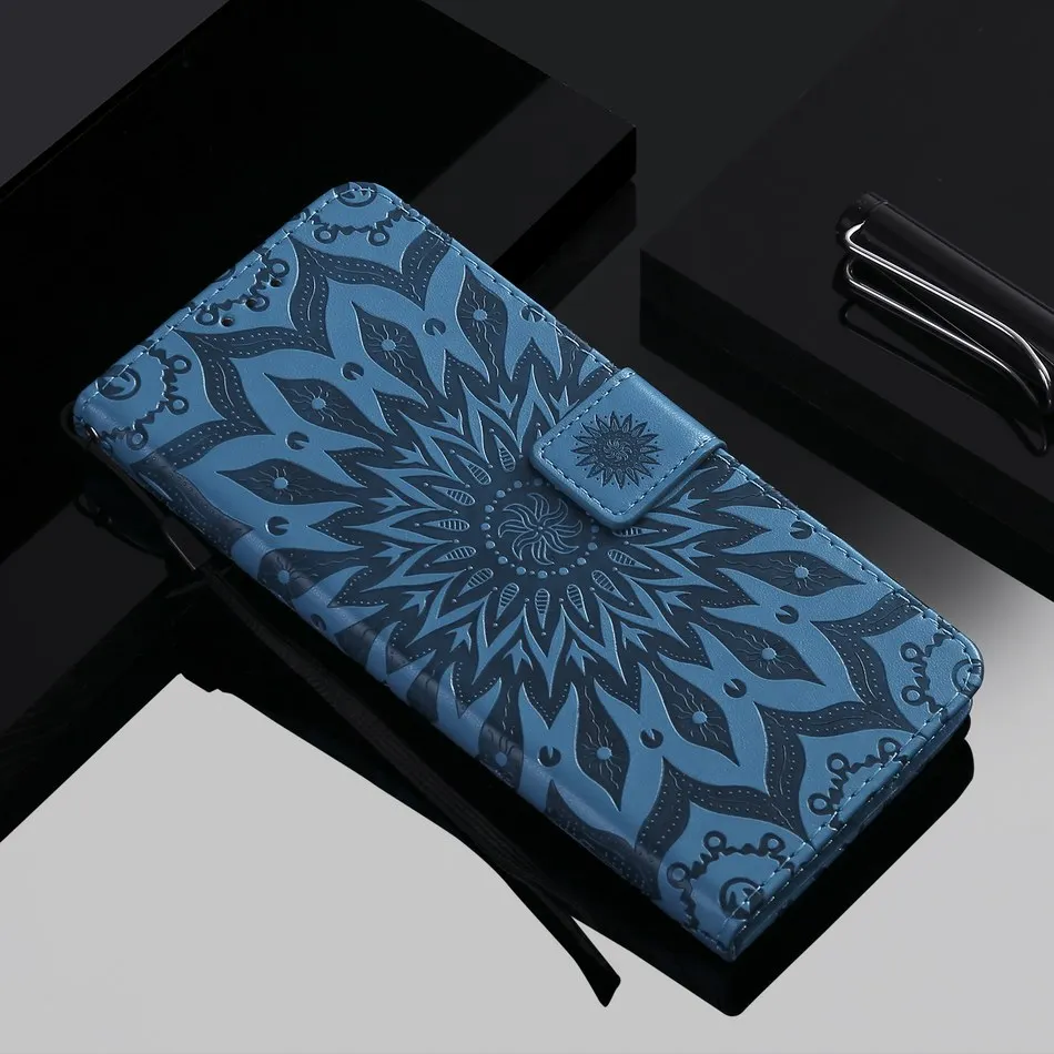Кожаный чехол книжка для Motorola Moto E5 E4 C Plus G7 Power G6 G5 G5S G4 G2 Z4 Play Z Force X Style Datura Flower