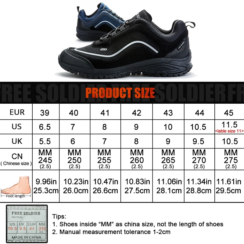 FREE SOLDIER на открытом воздухе спортивная тактическая военная обувь мужчины носят