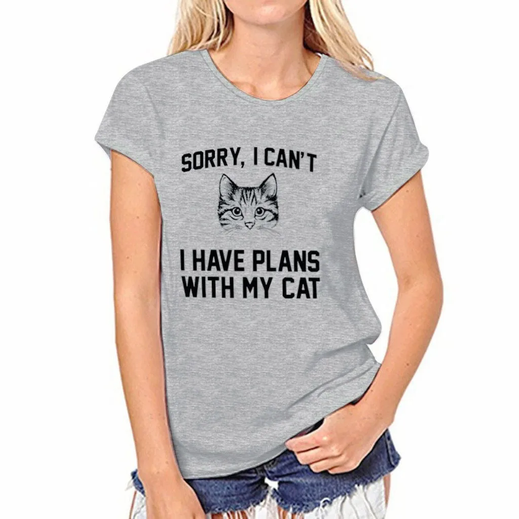 Женская футболка летние повседневные топы с круглым вырезом и принтом для