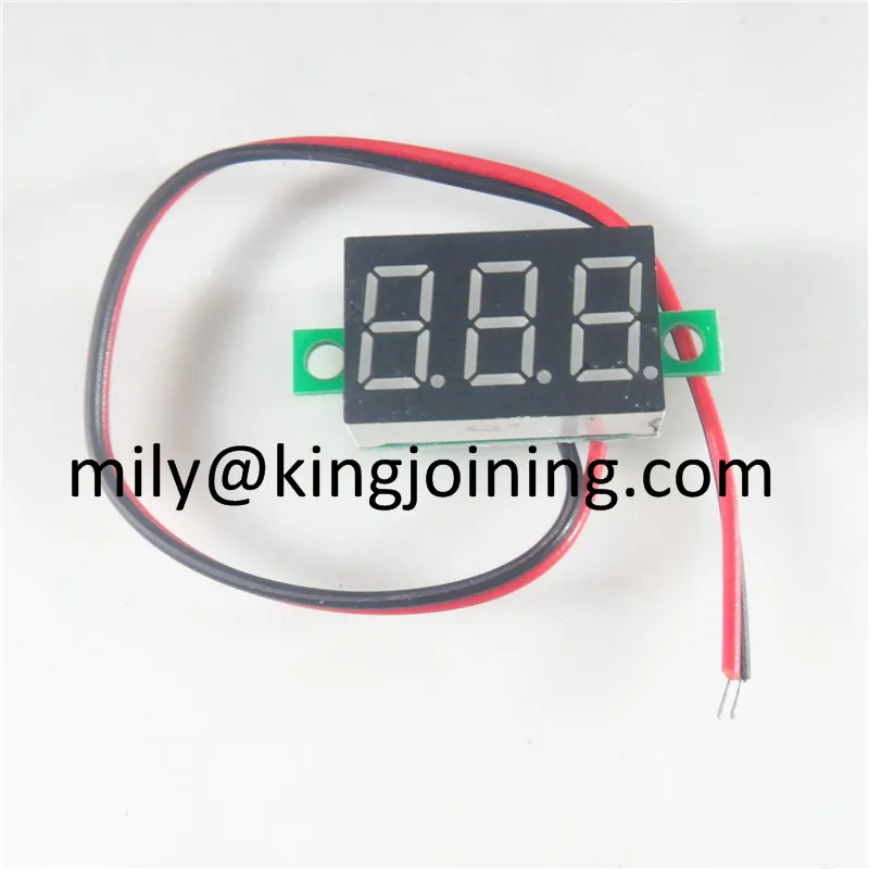 Цифровой вольтметр KJ396 со светодиодный ным дисплеем 10 шт. 4 5 30 В постоянного тока 2