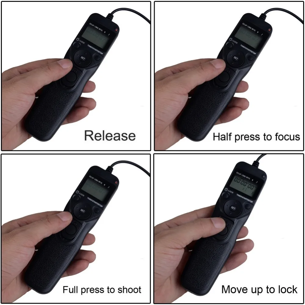 Neewer цифровой таймер с ЖК-дисплеем и дистанционным управлением спуск затвора для