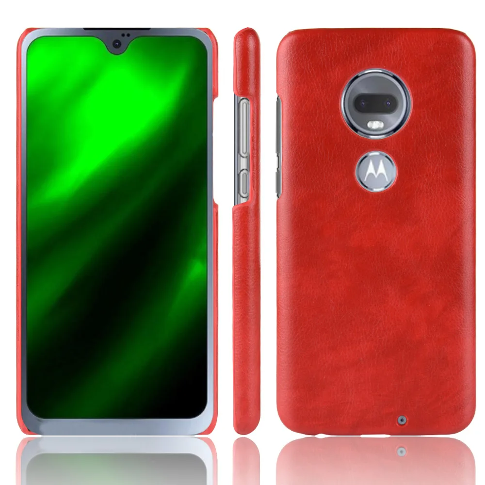 Роскошный кожаный чехол для телефона с личи MOTO Motorola G7 G6 Plus Z4 Z3 Play E5 ONE Power P30 Note P40