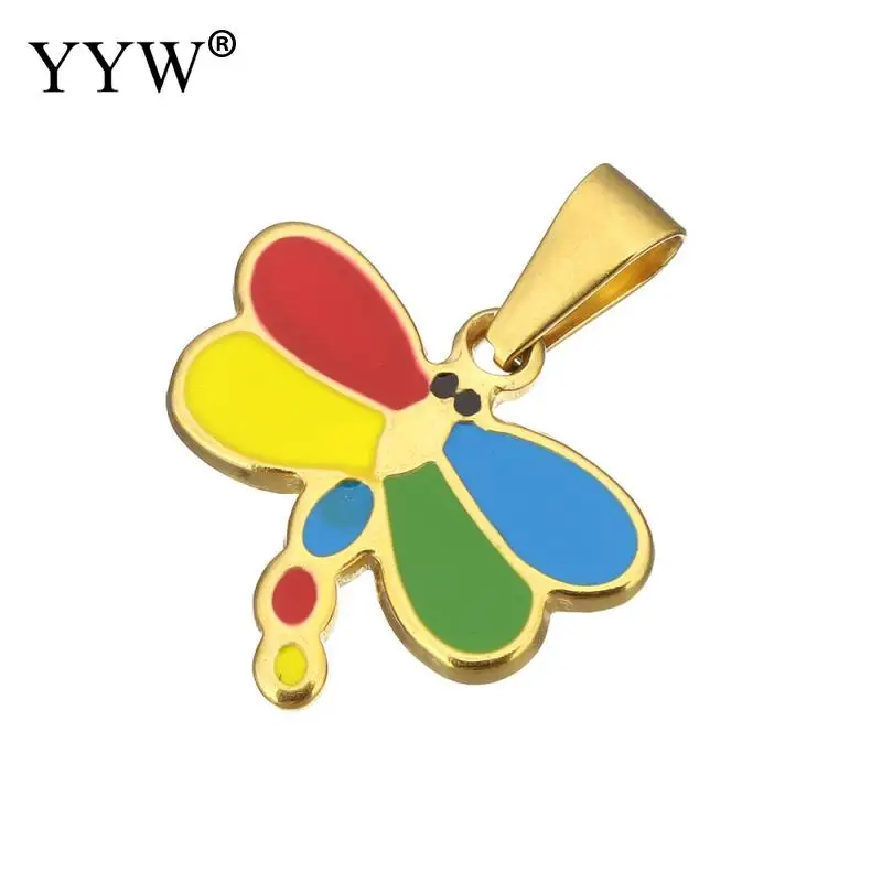 Модные женские комплекты с подвеской в виде стрекозы и сережек животных для