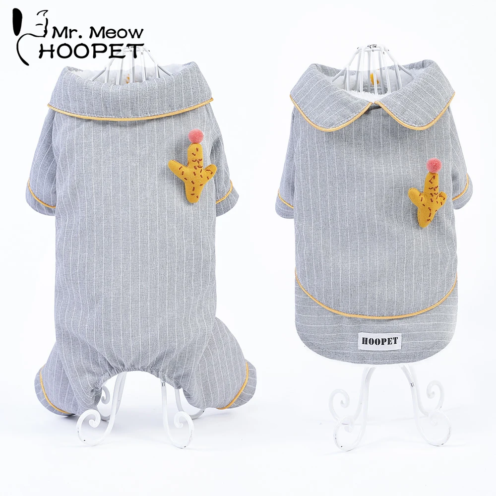 Hoopet Одежда для собак теплая Домашняя одежда модное пальто чихуахуа две и четыре