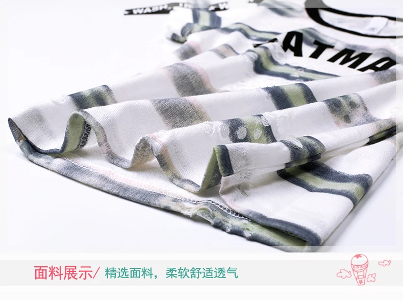 Cotton Boys T Shirt Summer 2019 Letter Printed Short Sleeve O-Neck Cute T-Shirt For Kids Tee Tops | Детская одежда и обувь