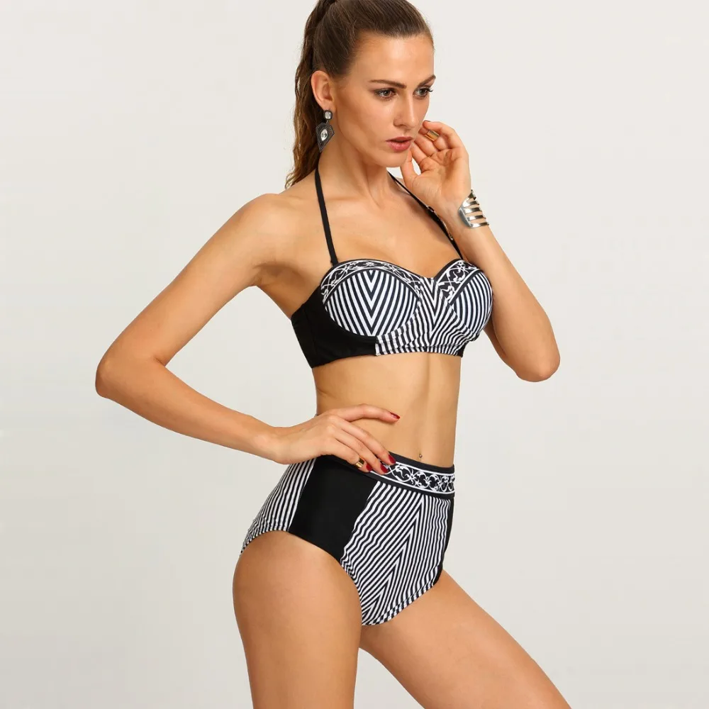 2018 новые летние из двух частей купальник бикини для Для женщин купальники