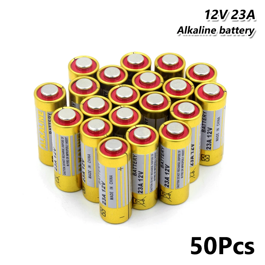 50 шт. 12v 23A сухие щелочные батарейки, Длительное Действие, Мощность 23AE 23GA A23 E23A EL12 3LR50 V23GA MN21 GP23A GP23AE щелочной Батарея