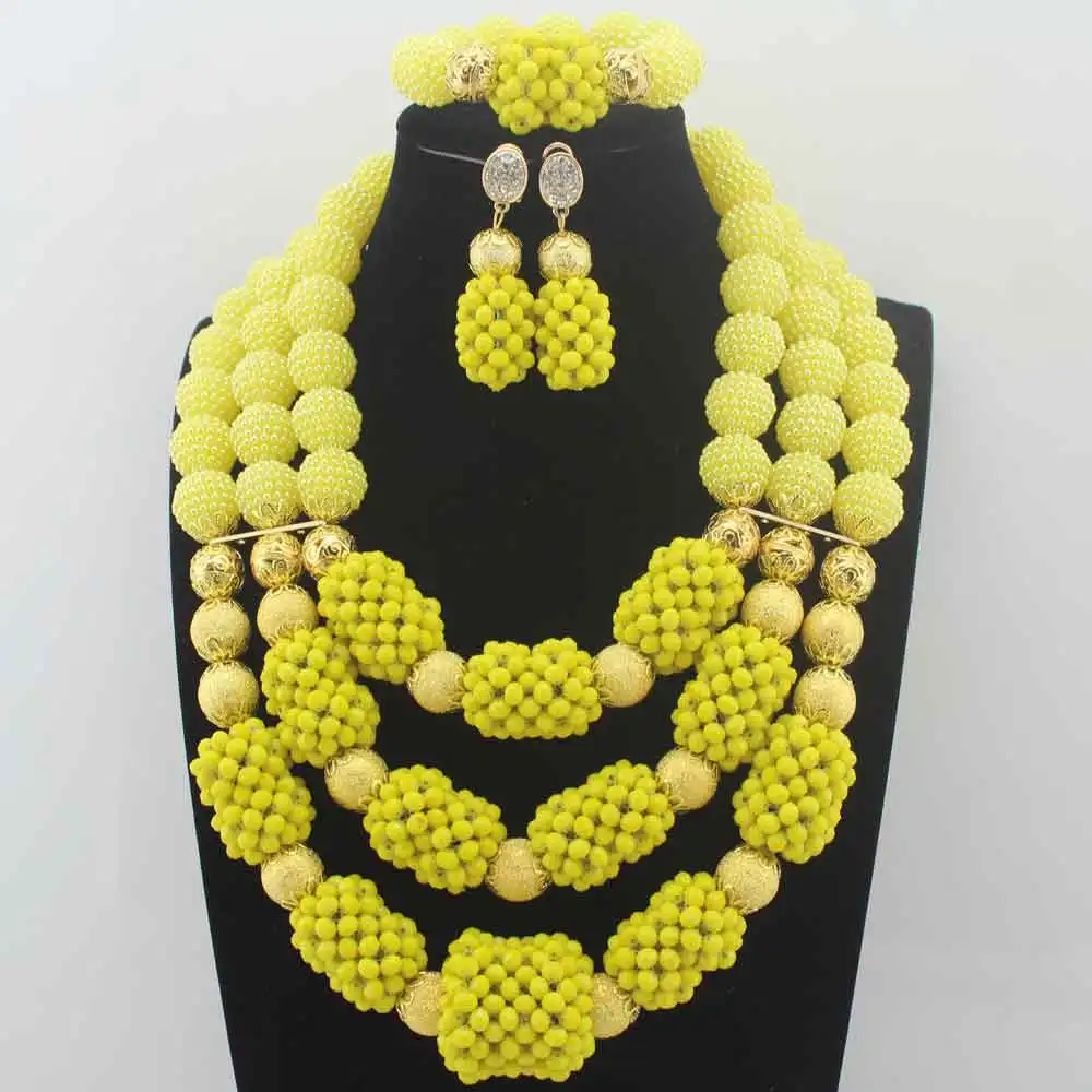 Комплект ювелирных изделий из бисера 3 слоя W13621|statement necklace set|necklace setbeaded jewelry set |