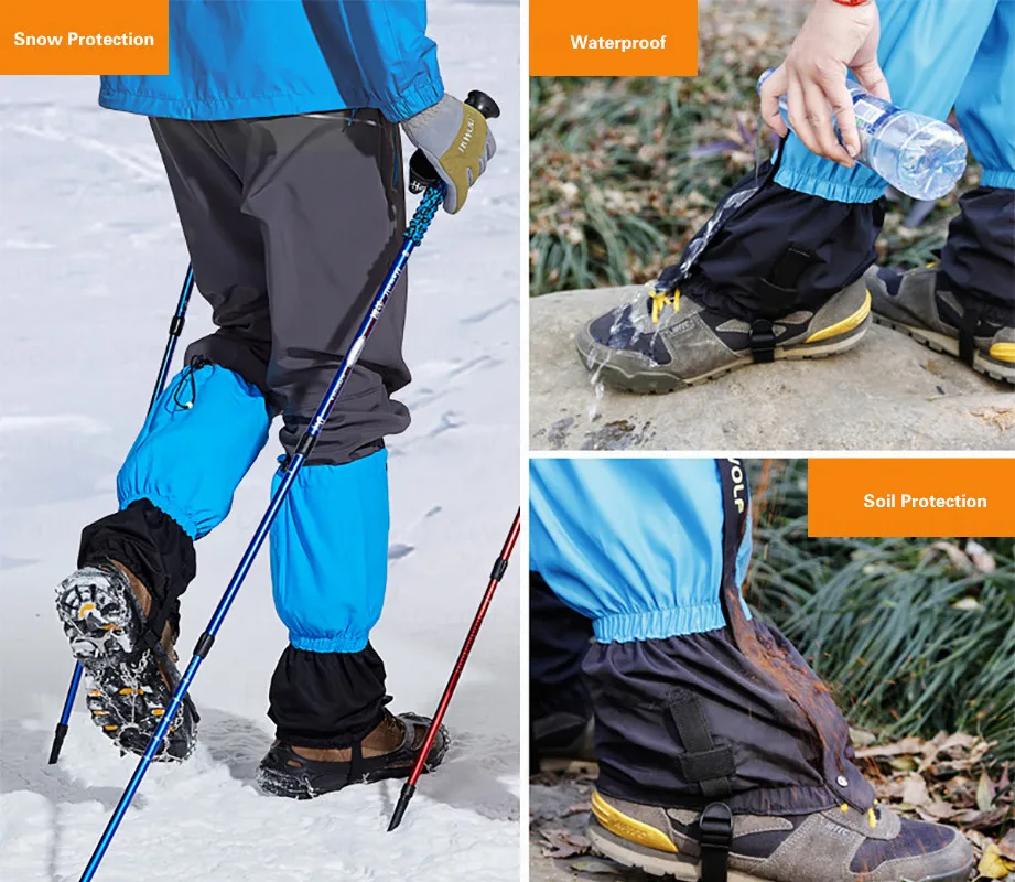 Hewolf походные гетры Водонепроницаемые Гетры для ног зимние пустынные флисовые