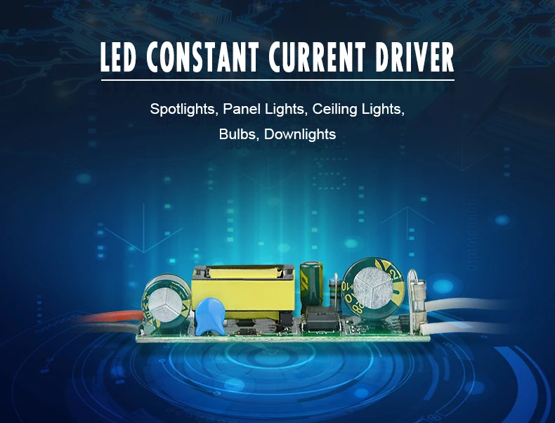Светодиодный драйвер постоянного тока AC 110V 220V To DC 9 V-85 V адаптер питания 1-3W 8-12W 18-25W изолированный источник питания для лампы прожектора