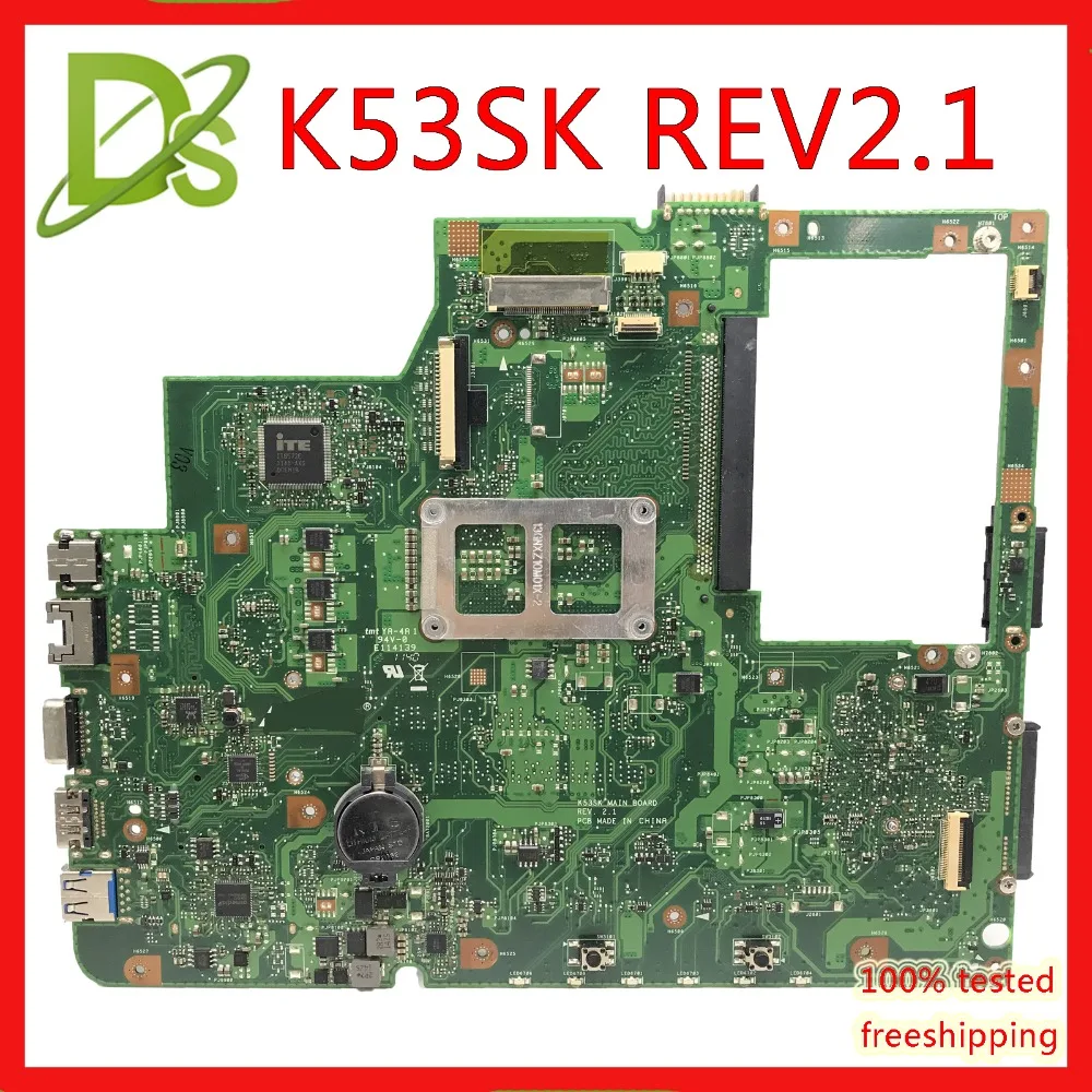 KEFU K53SK материнская плата для ASUS Q550JV K53S ноутбука 60 N7RMB2100 D05 REV2.1 HM65 Материнская Тест