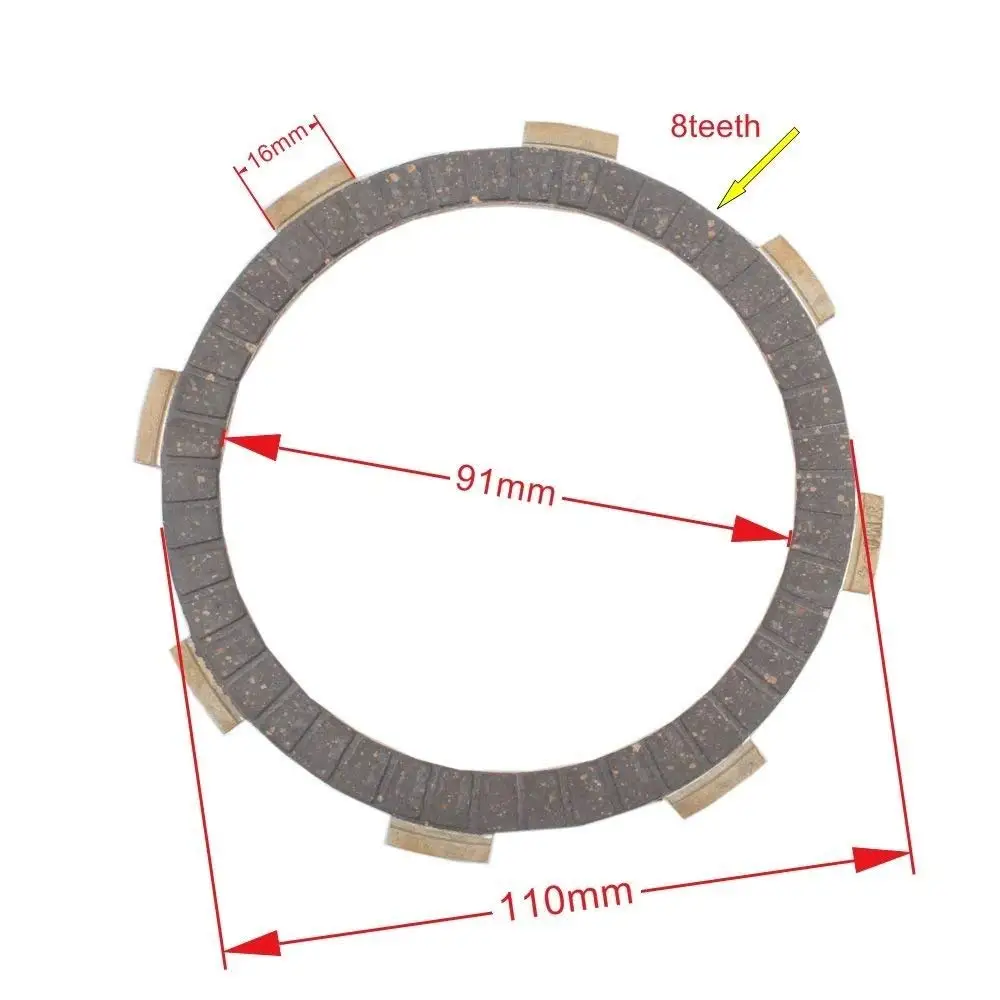 

Xzilla Clutch Disc Plate Set 125 150 200cc ATV Dirt Pit Bike Motorcycle Parts Free Shipping dropshipping suppliers