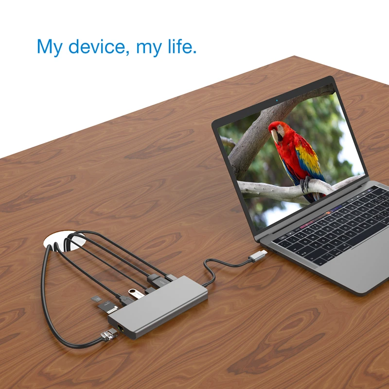 USB C концентратор 9 в 1 3 0 к HDMI 4K SD/TF кардридер PD зарядка гигабитный Ethernet rj45 адаптер