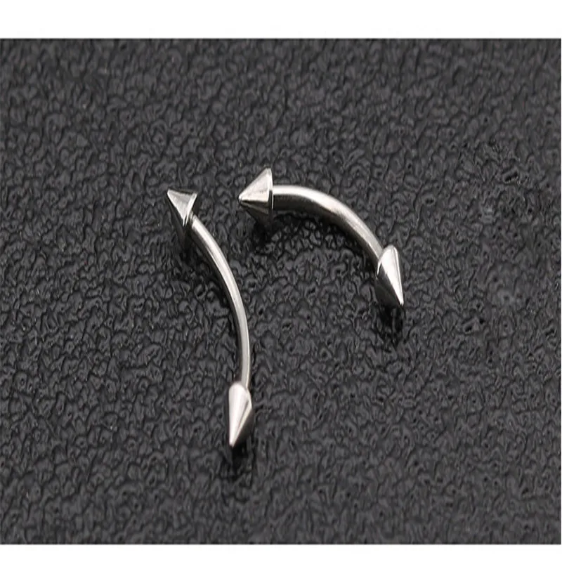 Wholesale 5pcs/lot Surgical Steel 3mm Ball Eyebrow Body Jewelry Piercing Curved Barbell Lip Ring Snug Daith Helix Rook Earring