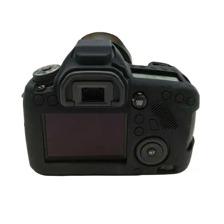 OUTMIX 5D Mark III 3 сумка для камеры Мягкий силиконовый резиновый защитный чехол для камеры чехол для Canon 5DSR 5D3 5 DIII - Цвет: Black