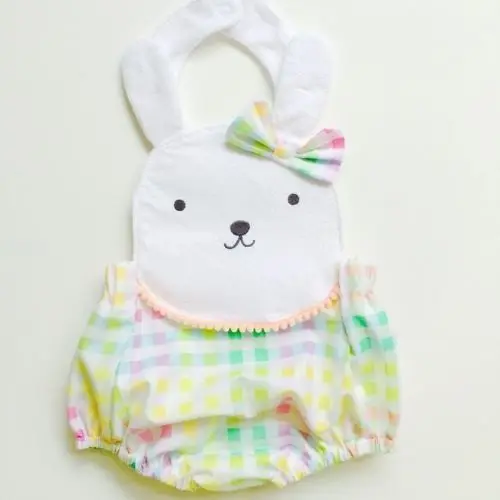 Милая Одежда для новорожденных девочек кролик Цветочный стиль унисекс детская