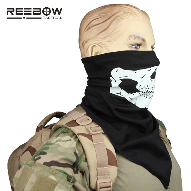 Военная Тактическая Маска с черепом призрак светящийся светоотражающий