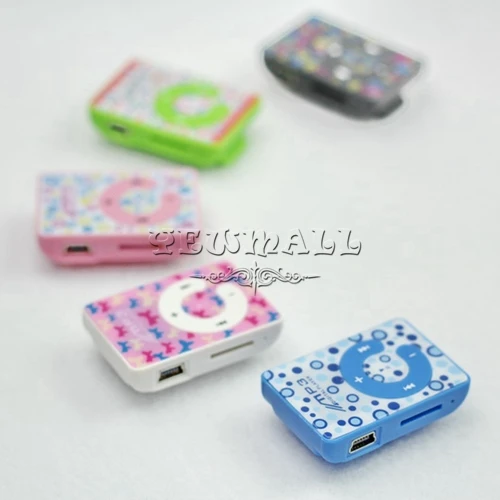 Wholesale - 1000pcs Plastic Beautiful Box Shape Cheap Mini Sport Clip Mp3 Player&ampcolorful mp3 player &amp Free Shipping | Электроника