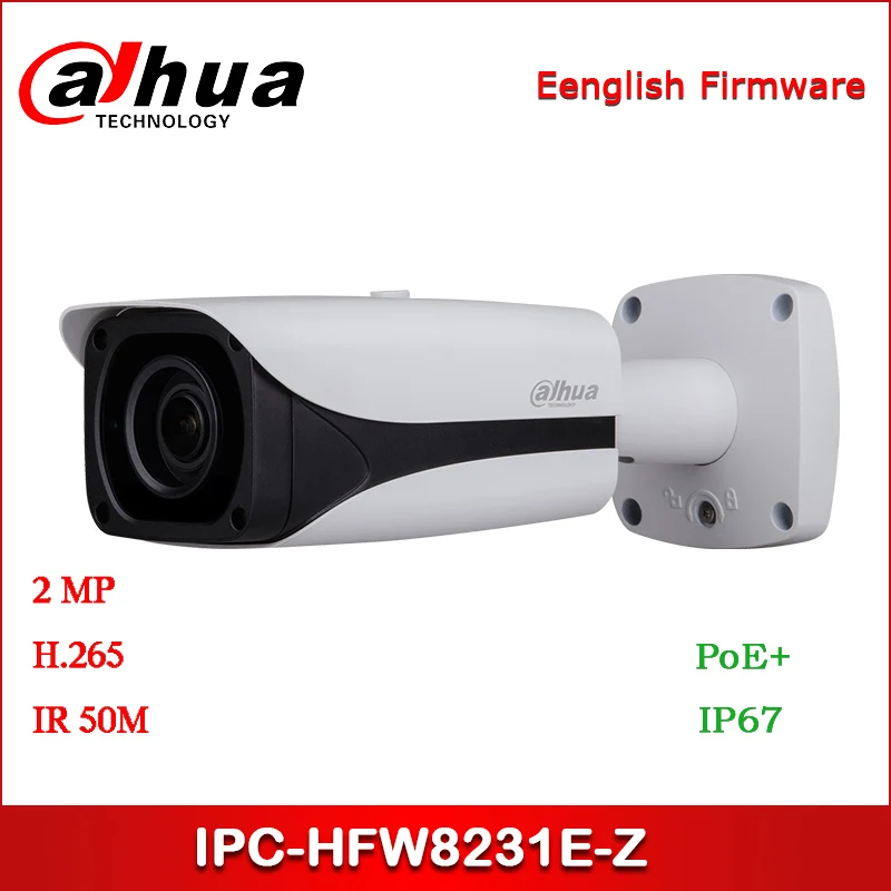 Dahua IP камера 2MP IPC-HFW8231E-Z 2 7 мм ~ 12 Моторизованный объектив WDR IR Bullet сетевая Поддержка