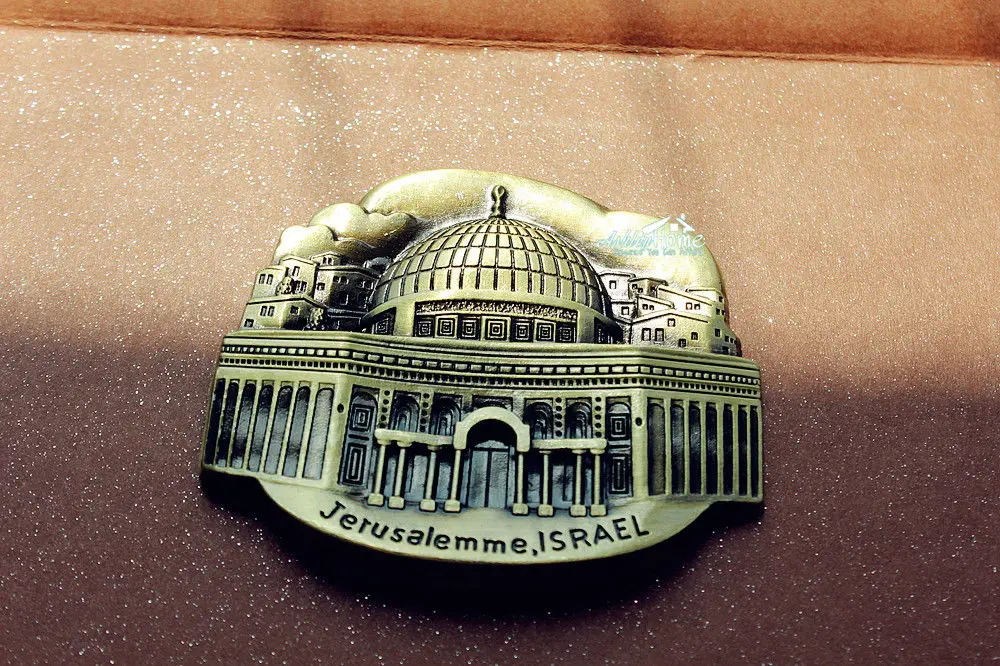 Туристический сувенир из джерсама Израиль 3D металлический магнит на холодильник