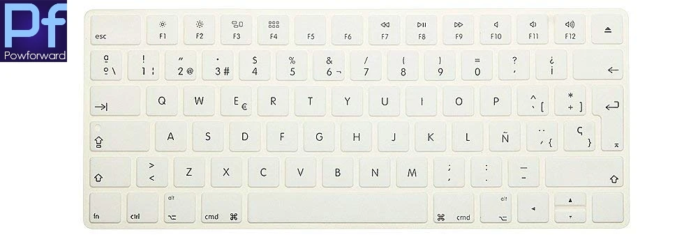 Испанский черный чехол для клавиатуры силиконовая кожа Apple Magic Keyboard (MLA22LL/A)