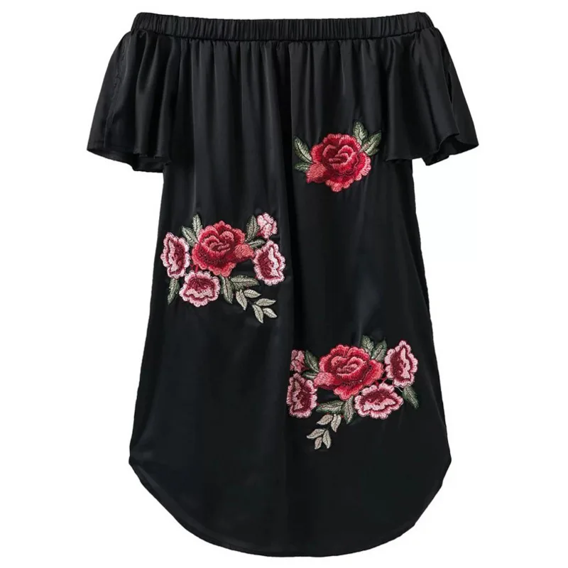 2018 Европейская и американская Новая модная женская одежда с вышивкой без