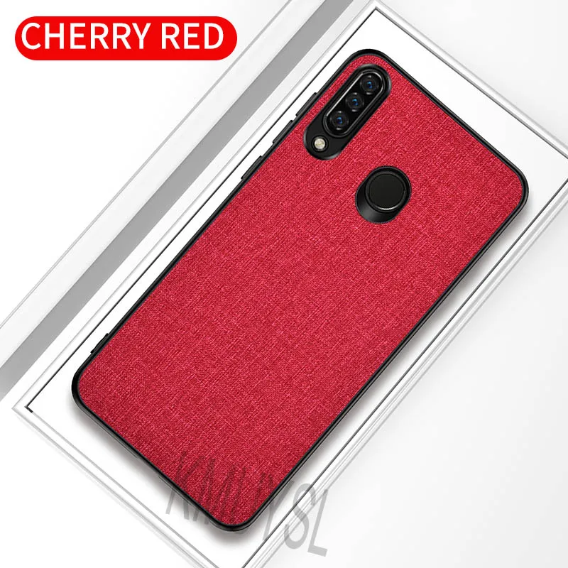 Red Тканевый чехол для телефона ткань чехол для huawei P Smart Z плюс Y5 Y7 Y9 Prime P20 P30 Pro Коврики 20 Lite Honor 10i 20i 8X 8C 8S 7C 8A чехол - Цвет: Red