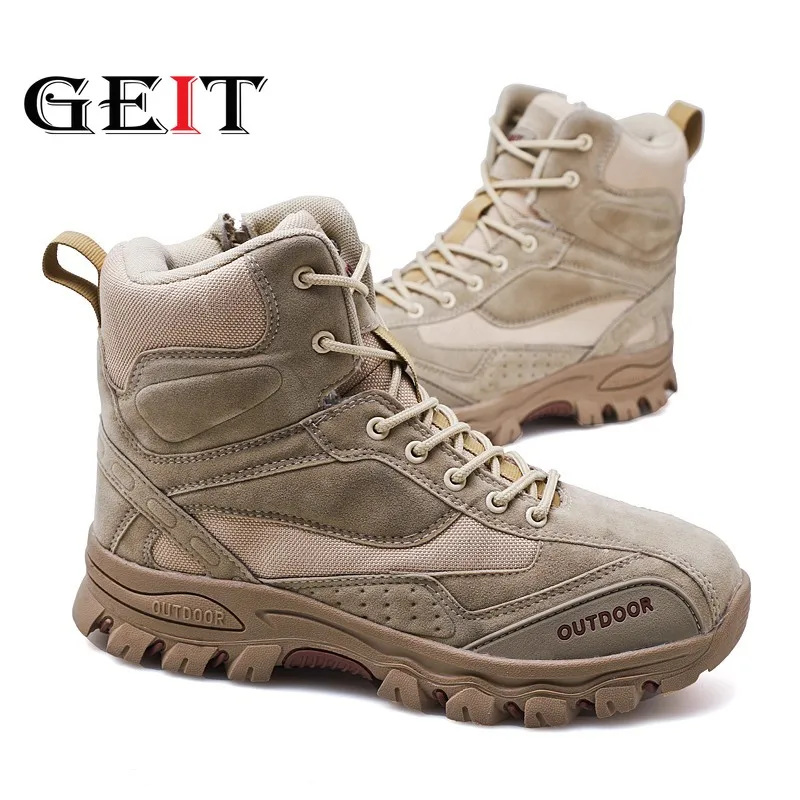 Мужские профессиональные тактические походные ботинки водонепроницаемые