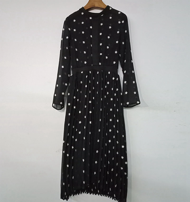 Дизайнерское платье высокого качества 2019 шифоновое женское повседневное