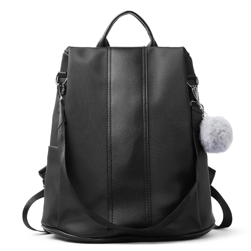 Женский непромокаемый нейлоновый рюкзак женский рюкзак школьный рюкзак для девочек модная дорожная сумка Bagpack Bolsas Mochilas Sac A Dos - Цвет: BALCK