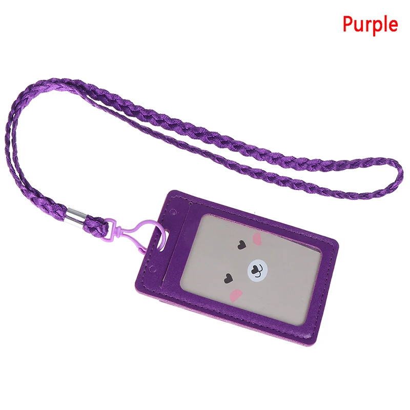 Кожаный держатель для карт визитница чехол из ПУ кожи деловой значок с ожерельем